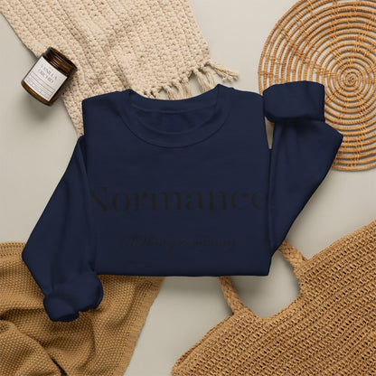 Normance Clothing Company Crewneck Sweatshirt — Minimalist White Pullover