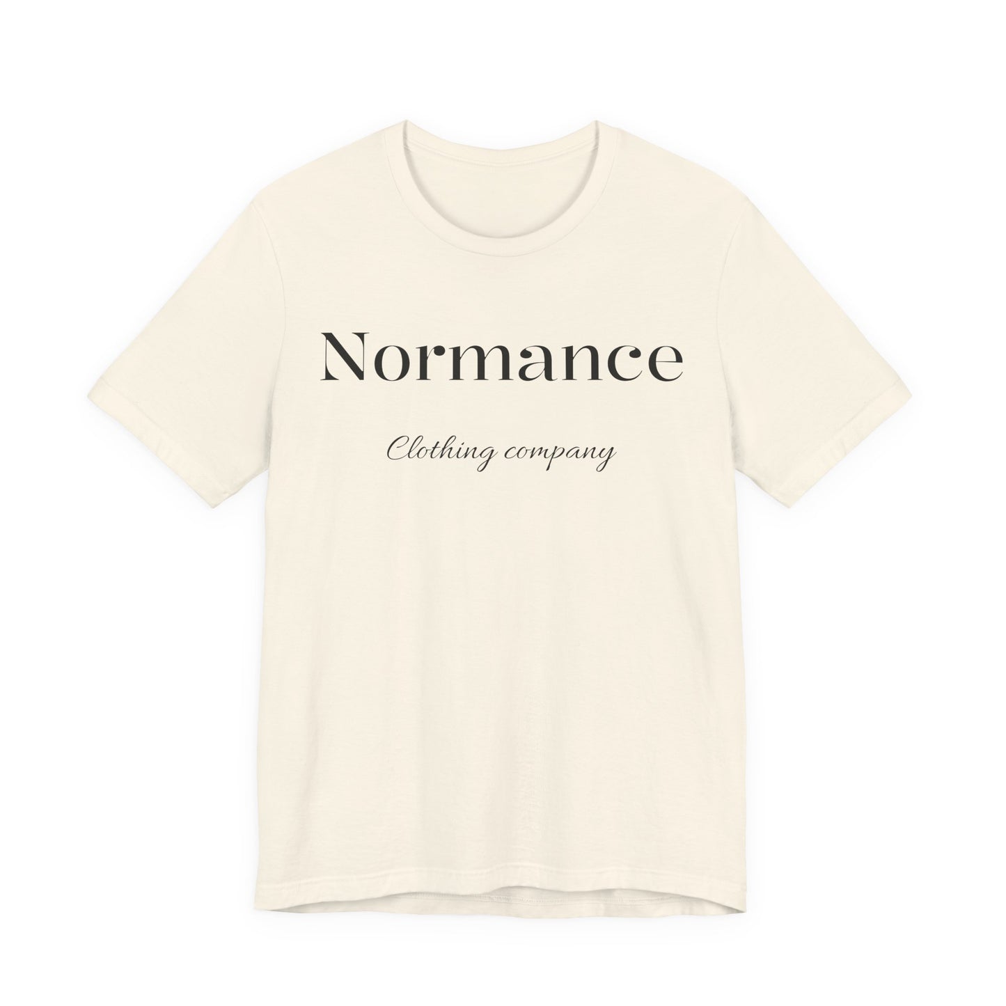 Normance Script Logo Tee - Minimalist Fashion T-Shirt