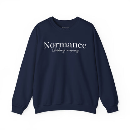Normance Clothing Company Crewneck Sweatshirt — Minimalist White Pullover