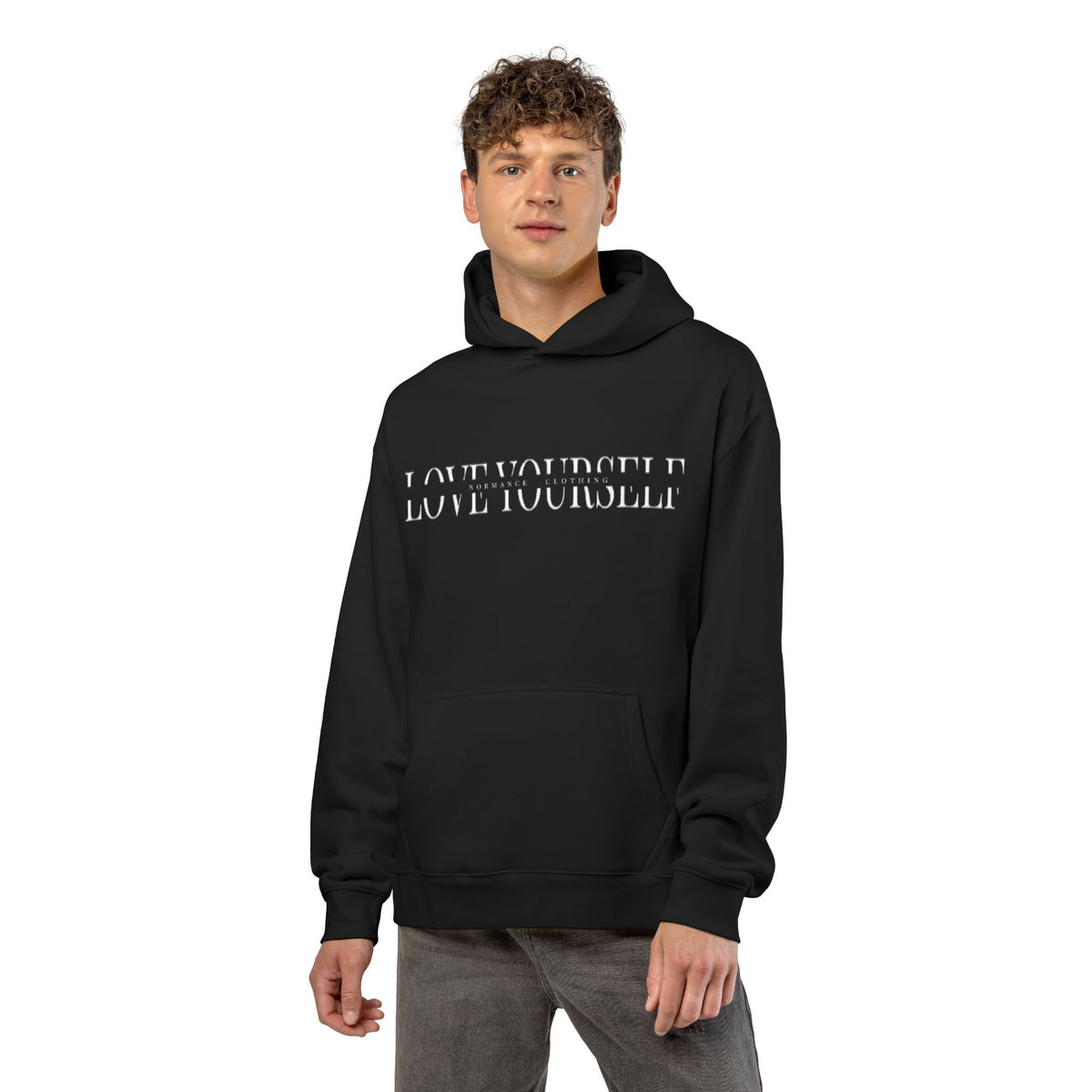 Love Yourself Hoodie — Minimalist Positive Message Pullover