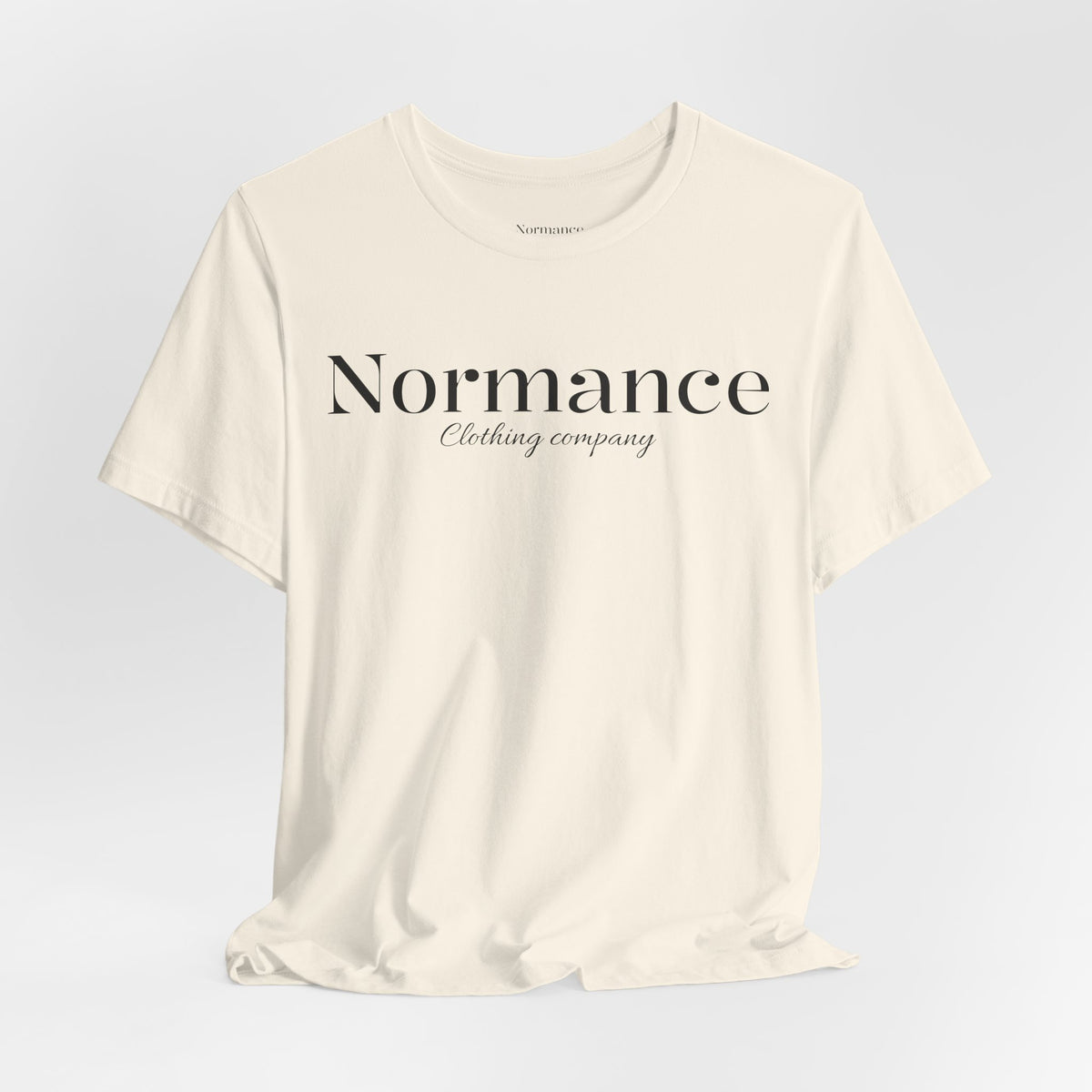 Normance Script Logo Tee - Minimalist Fashion T-Shirt