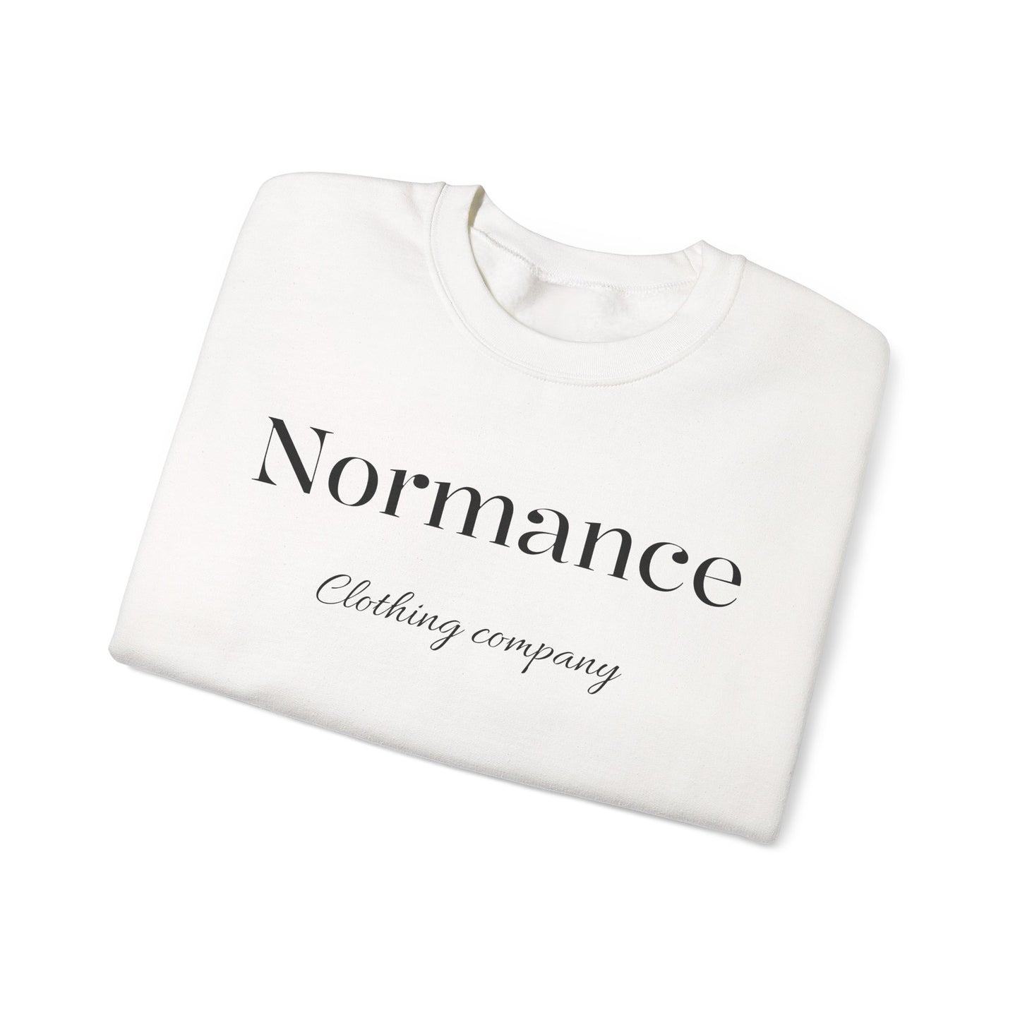 Normance Clothing Company Crewneck Sweatshirt — Minimalist White Pullover