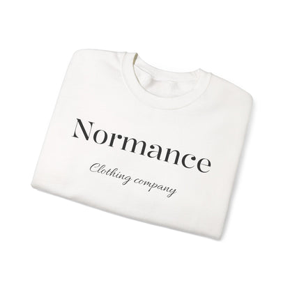 Normance Clothing Company Crewneck Sweatshirt — Minimalist White Pullover
