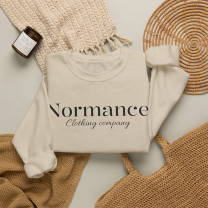 Normance Clothing Company Crewneck Sweatshirt — Minimalist White Pullover