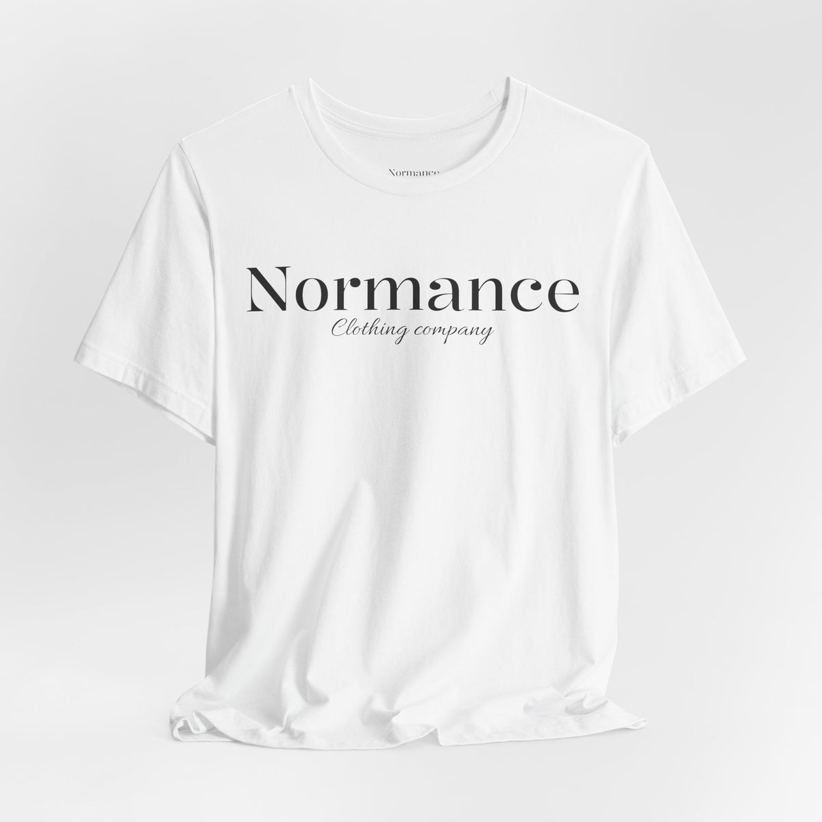 Normance Script Logo Tee - Minimalist Fashion T-Shirt