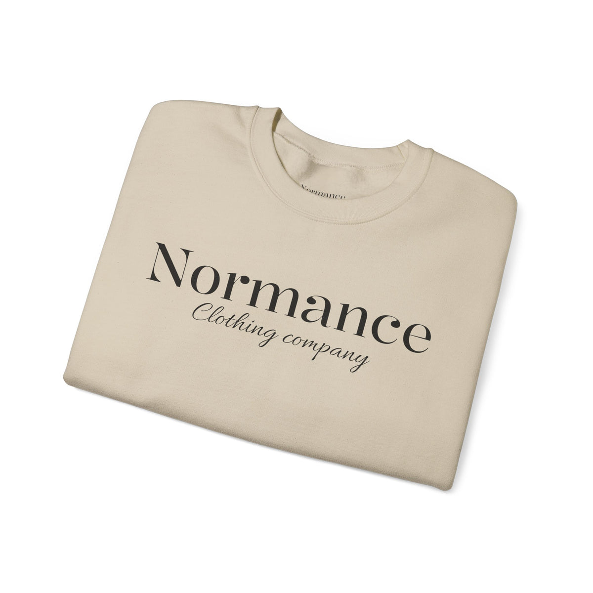 Normance Clothing Company Crewneck Sweatshirt — Minimalist White Pullover