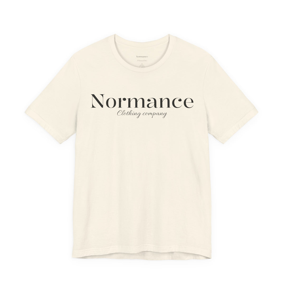 Normance Script Logo Tee - Minimalist Fashion T-Shirt