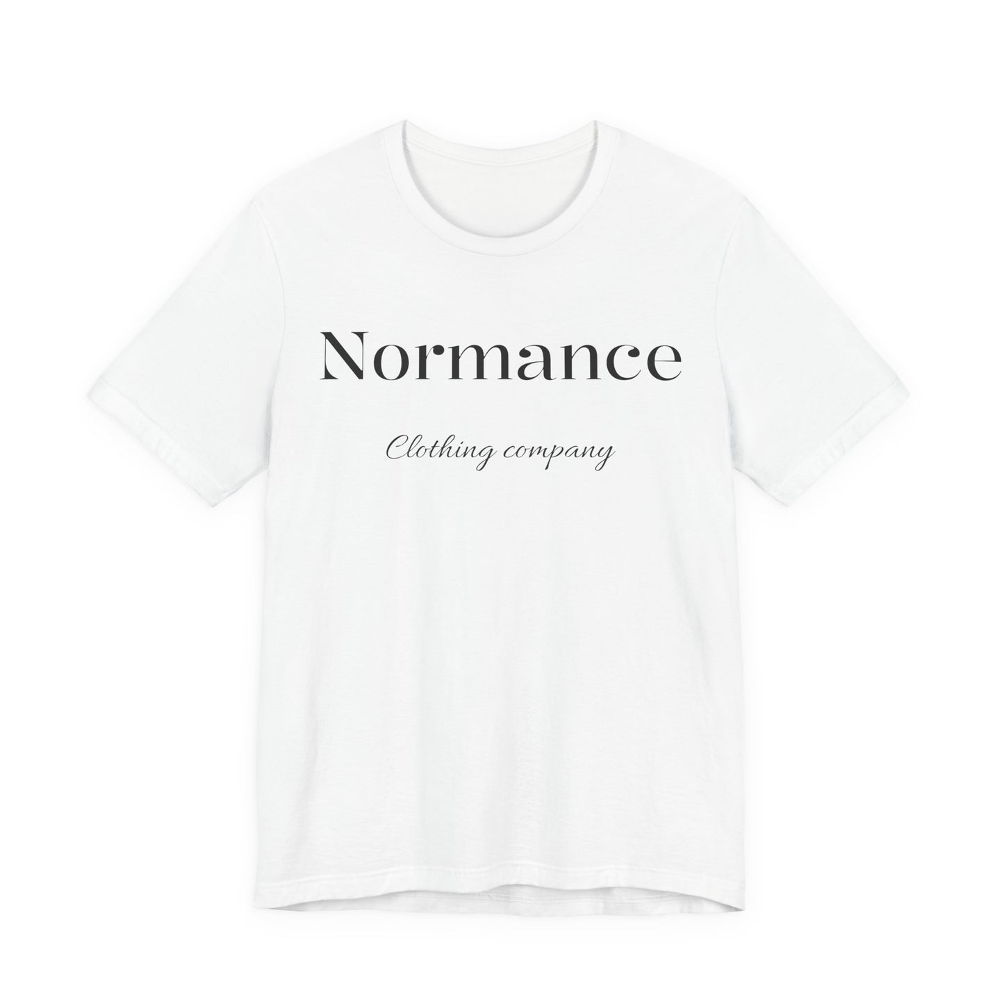 Normance Script Logo Tee - Minimalist Fashion T-Shirt