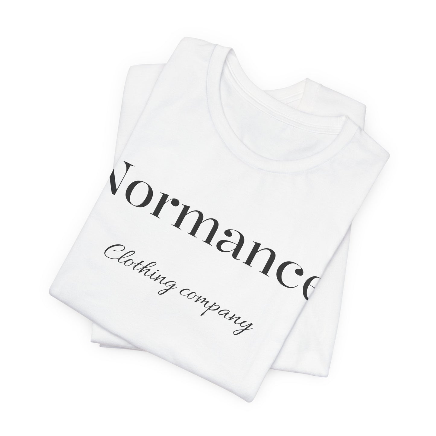 Normance Script Logo Tee - Minimalist Fashion T-Shirt