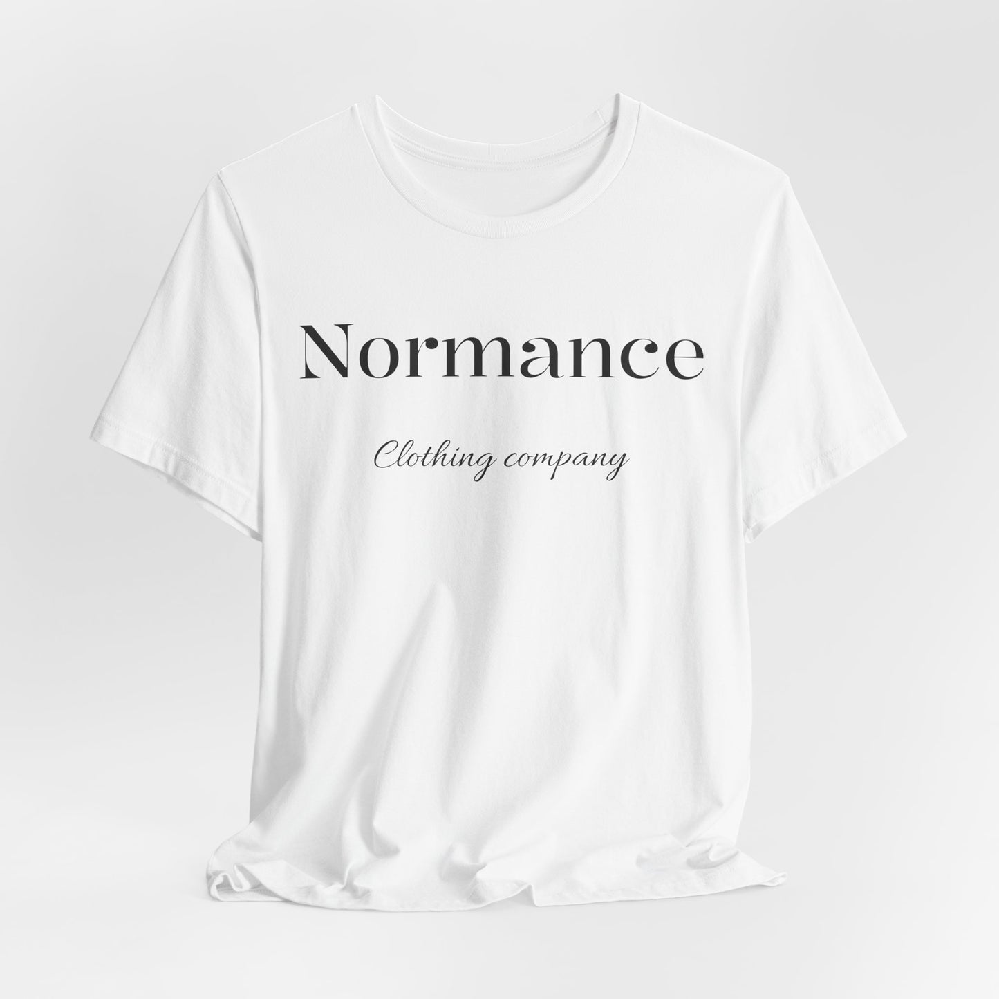 Normance Script Logo Tee - Minimalist Fashion T-Shirt