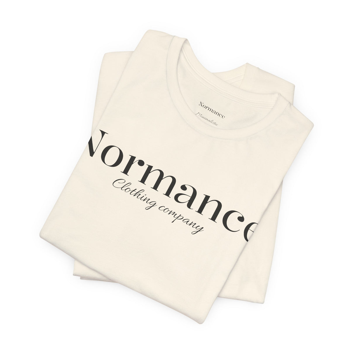 Normance Script Logo Tee - Minimalist Fashion T-Shirt