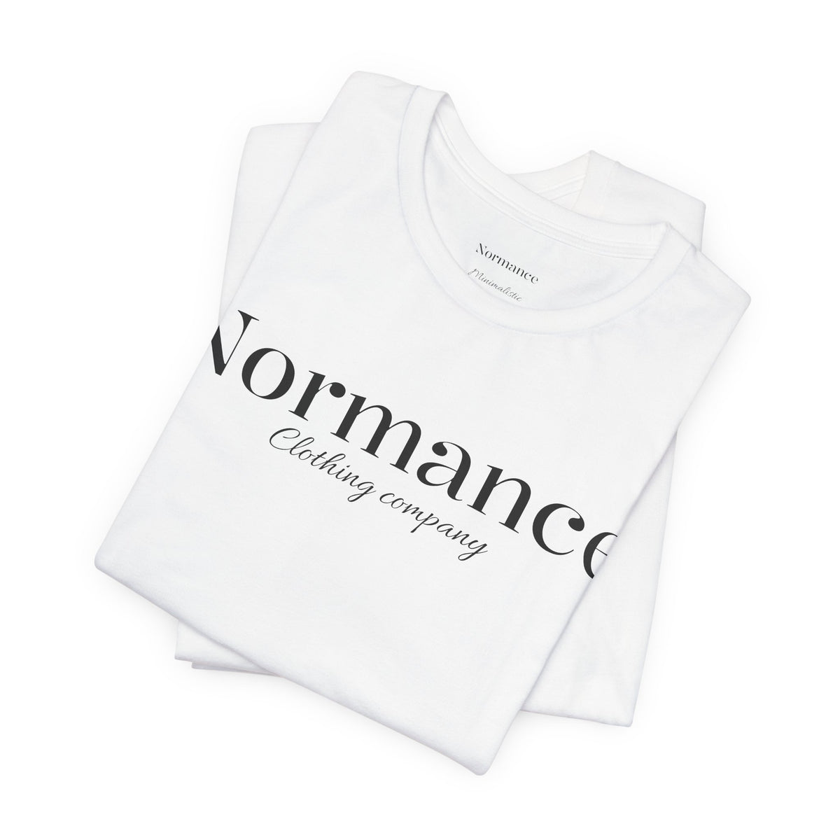 Normance Script Logo Tee - Minimalist Fashion T-Shirt
