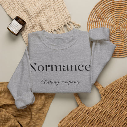 Normance Clothing Company Crewneck Sweatshirt — Minimalist White Pullover