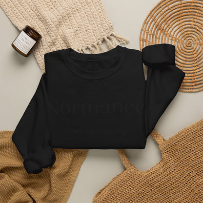 Normance Clothing Company Crewneck Sweatshirt — Minimalist White Pullover