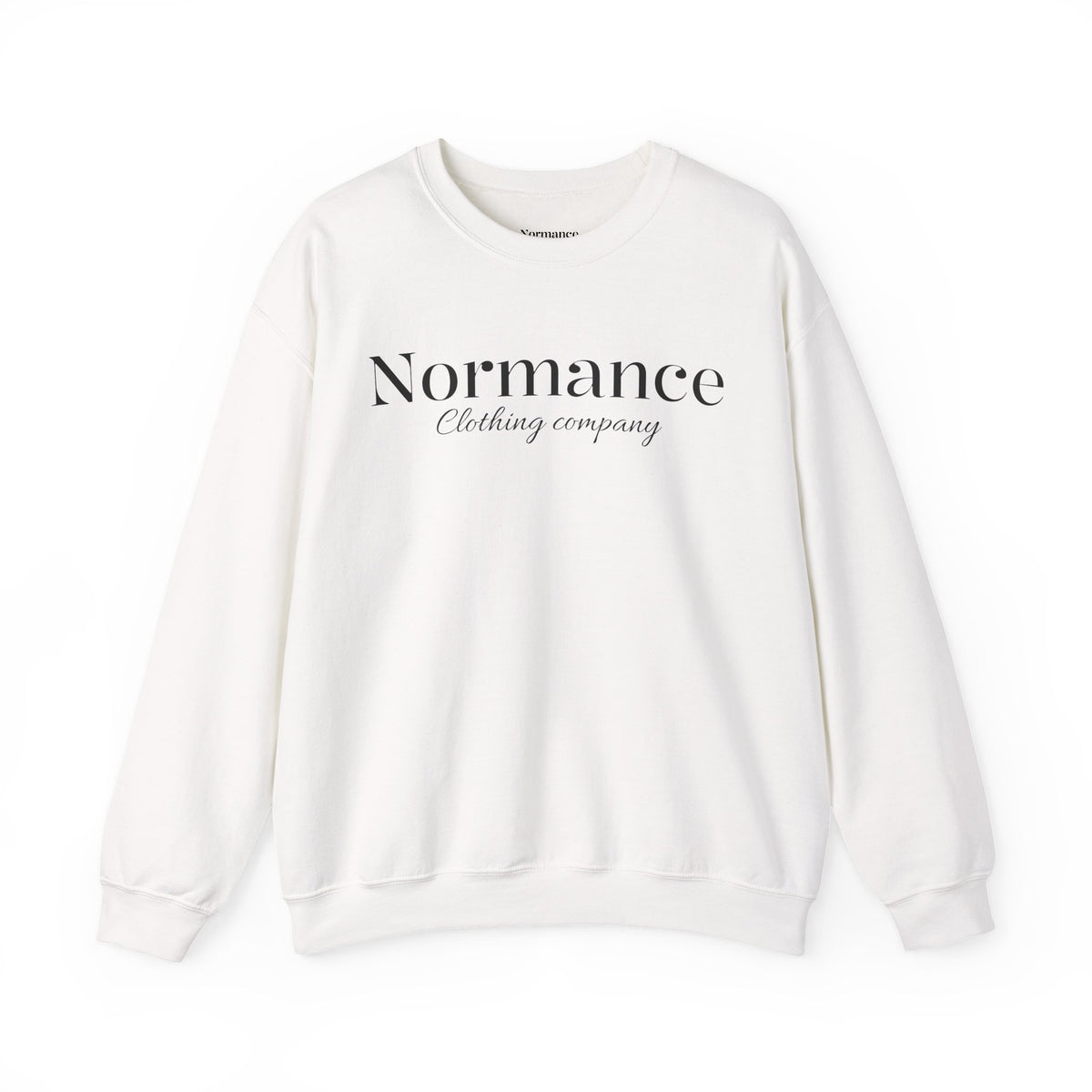 Normance Clothing Company Crewneck Sweatshirt — Minimalist White Pullover