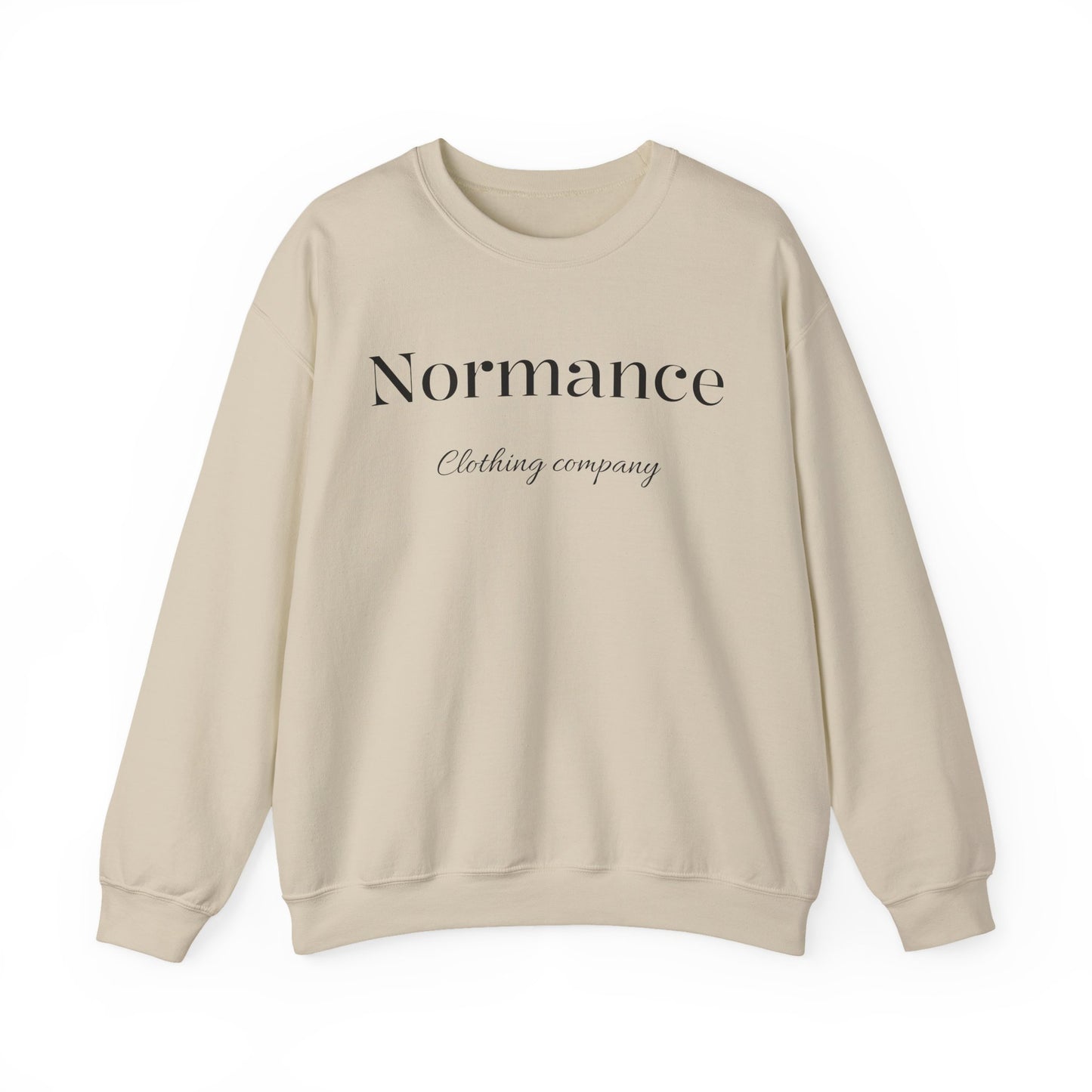 Normance Clothing Company Crewneck Sweatshirt — Minimalist White Pullover