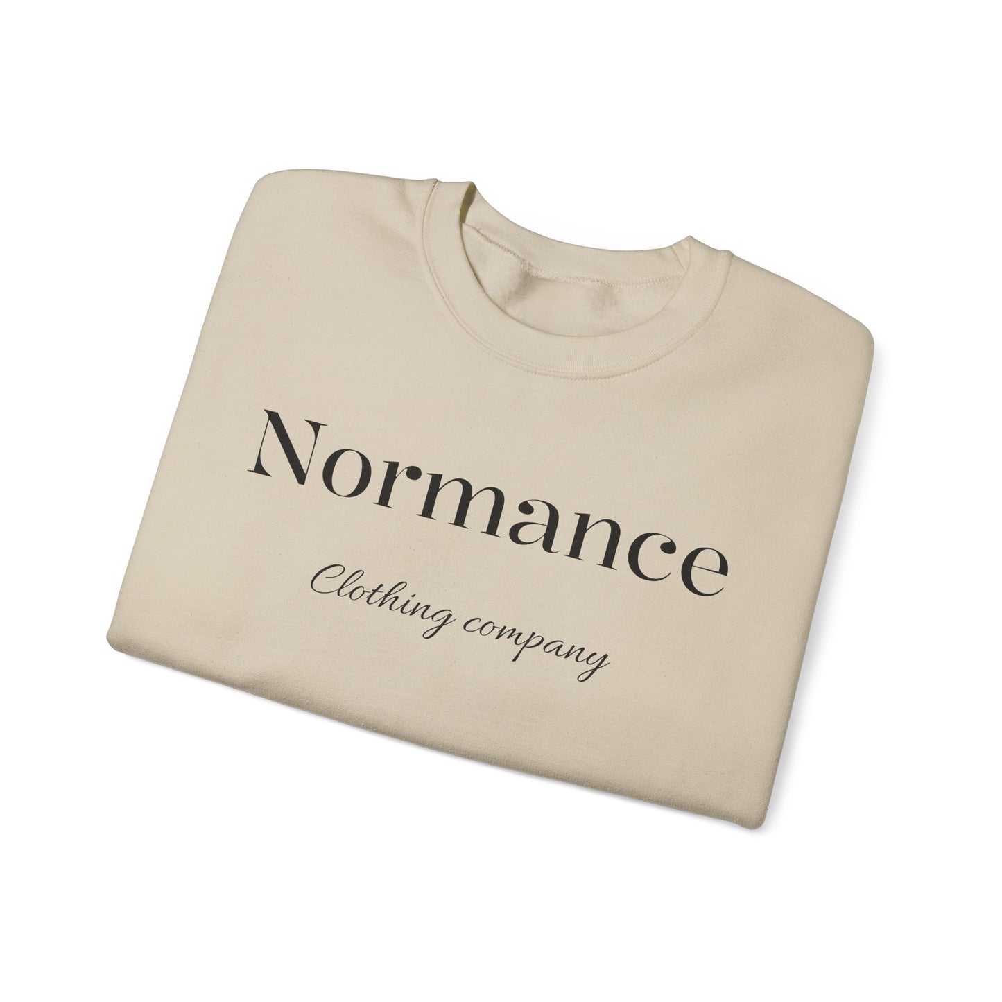 Normance Clothing Company Crewneck Sweatshirt — Minimalist White Pullover