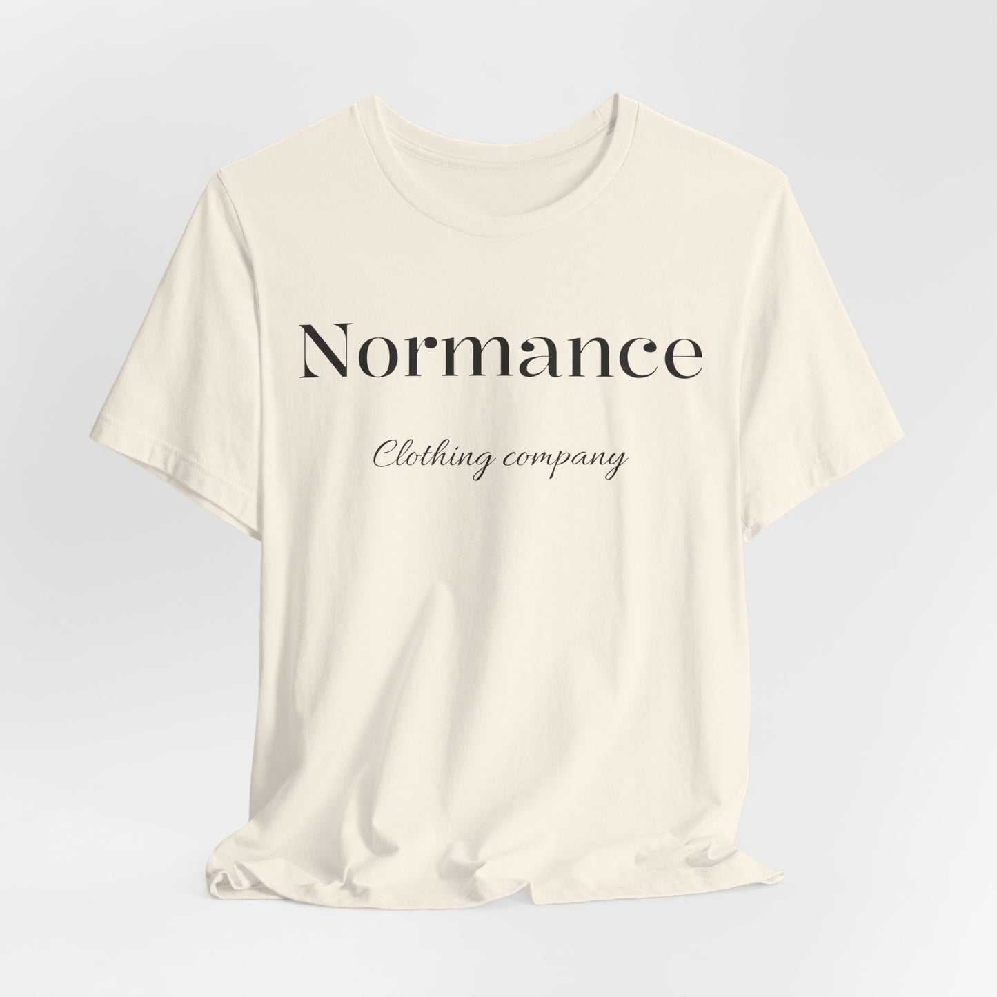Normance Script Logo Tee - Minimalist Fashion T-Shirt
