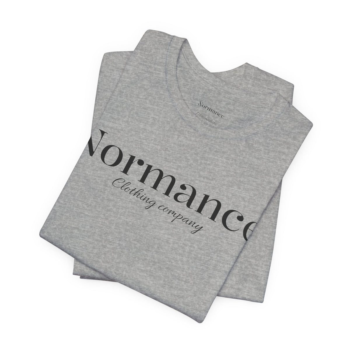 Normance Script Logo Tee - Minimalist Fashion T-Shirt