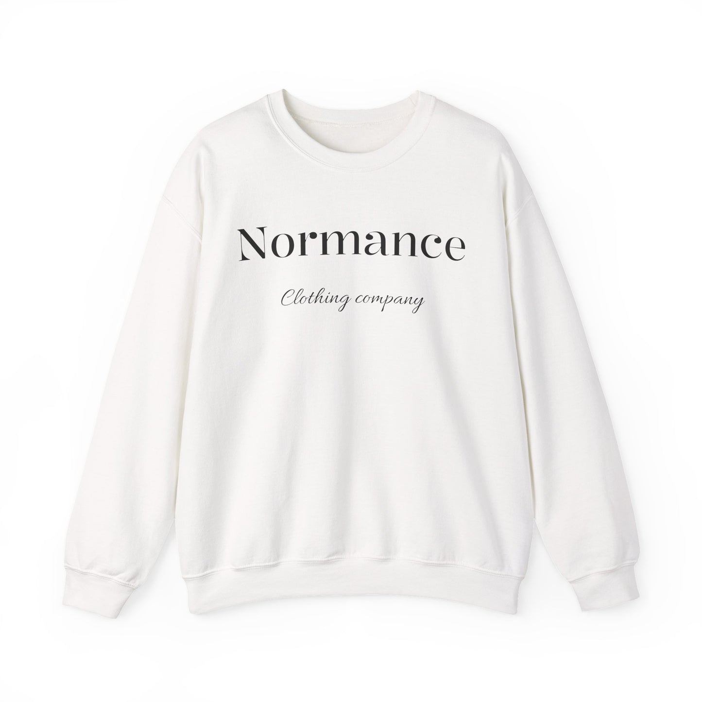 Normance Clothing Company Crewneck Sweatshirt — Minimalist White Pullover