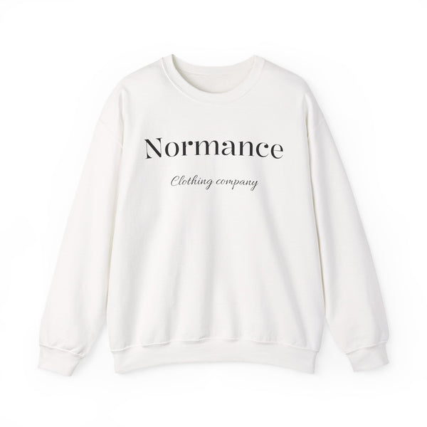 Normance Clothing Company Crewneck Sweatshirt — Minimalist White Pullover