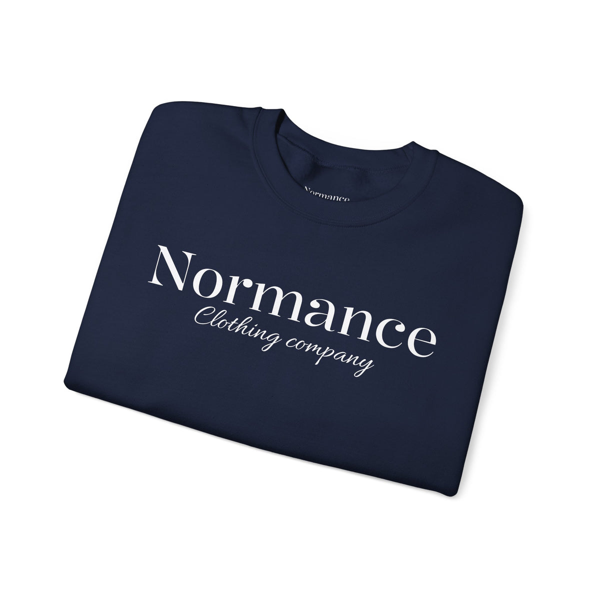 Normance Clothing Company Crewneck Sweatshirt — Minimalist White Pullover